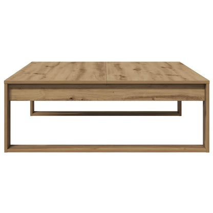 vidaXL Coffee Table Artisan Oak 100x100x35 cm Engineered Wood 6