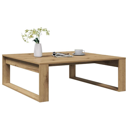 vidaXL Coffee Table Artisan Oak 100x100x35 cm Engineered Wood 1