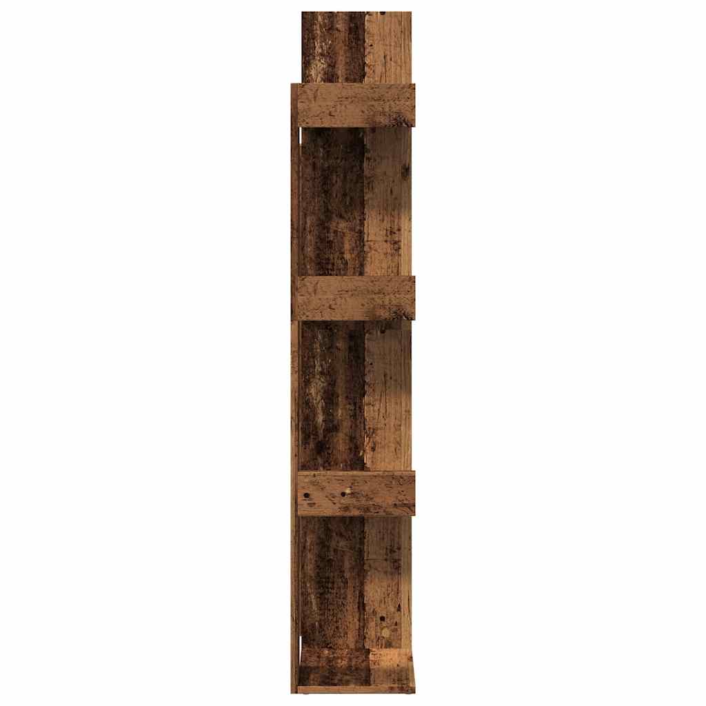 vidaXL Book Cabinet Old Wood 48x25,5x140 cm Engineered Wood 6