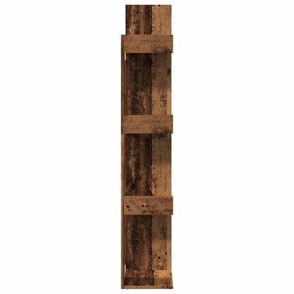 vidaXL Book Cabinet Old Wood 48x25,5x140 cm Engineered Wood 6