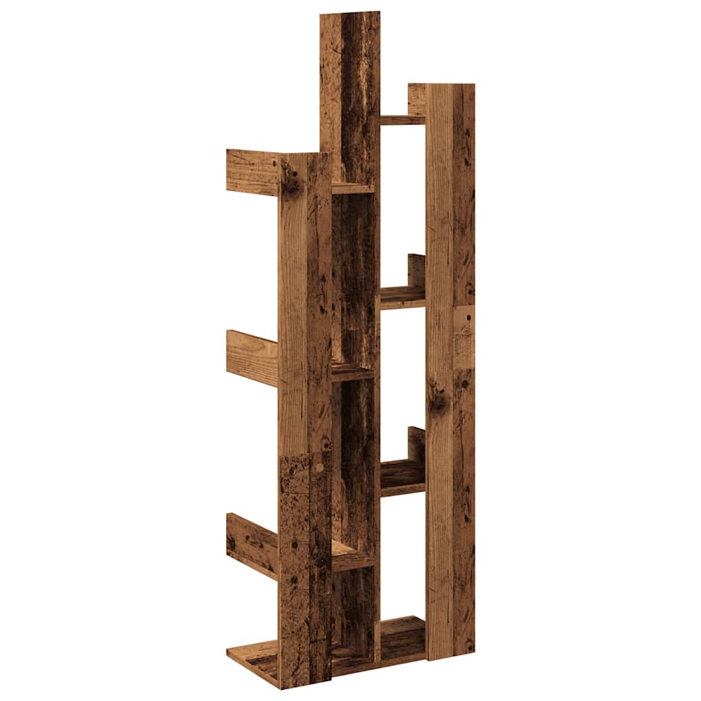 vidaXL Book Cabinet Old Wood 48x25,5x140 cm Engineered Wood 5