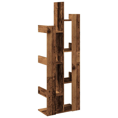 vidaXL Book Cabinet Old Wood 48x25,5x140 cm Engineered Wood 5