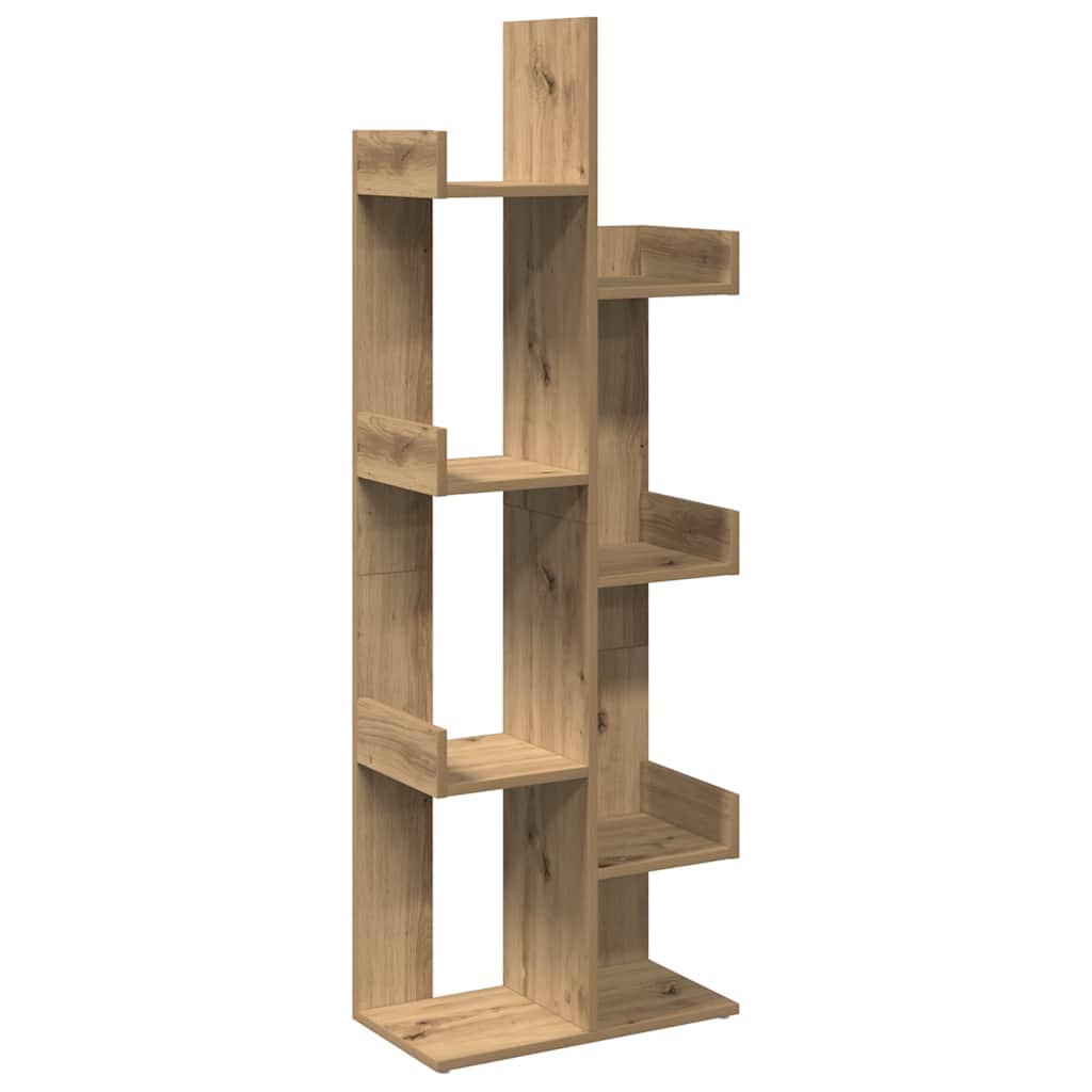 vidaXL Book Cabinet Artisan Oak 48x25,5x140 cm Engineered Wood 2