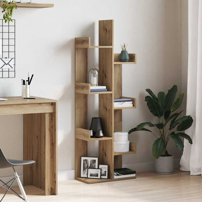 vidaXL Book Cabinet Artisan Oak 48x25,5x140 cm Engineered Wood 3