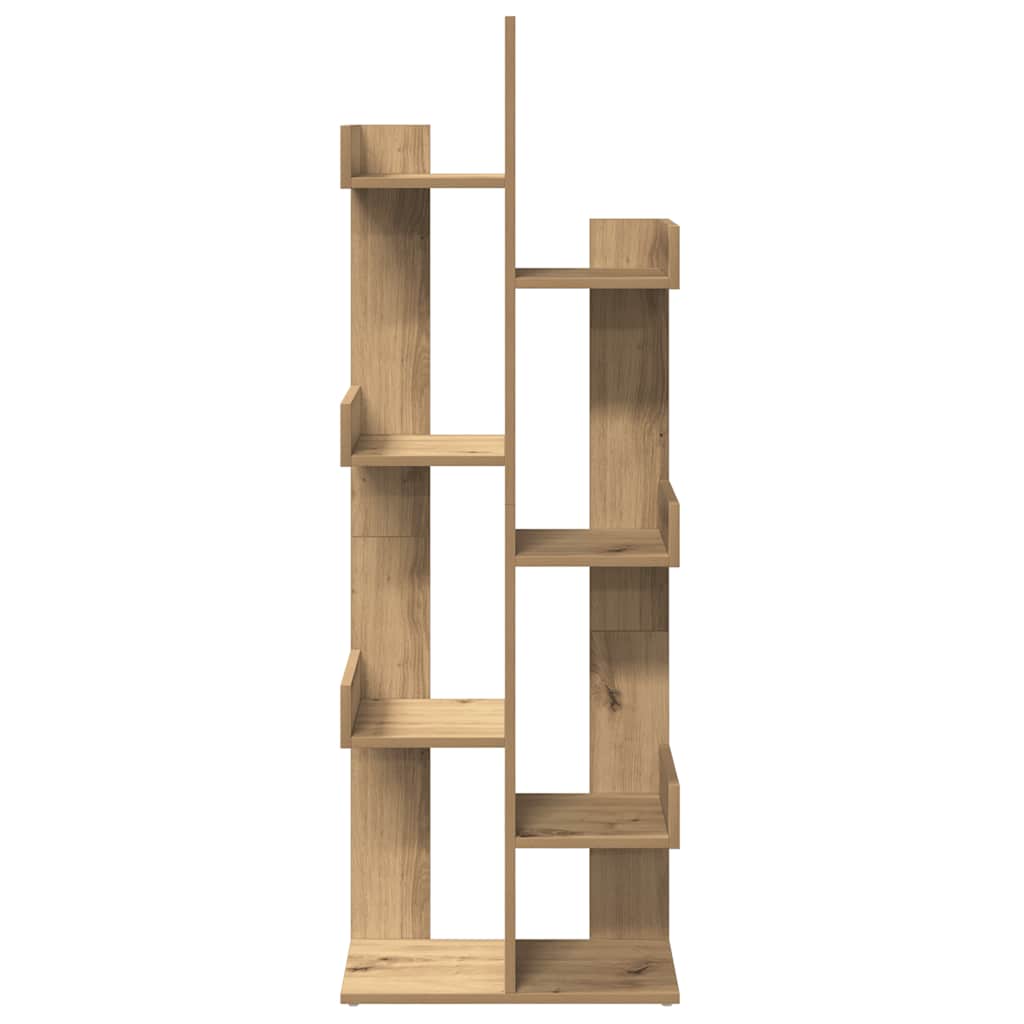 vidaXL Book Cabinet Artisan Oak 48x25,5x140 cm Engineered Wood 4