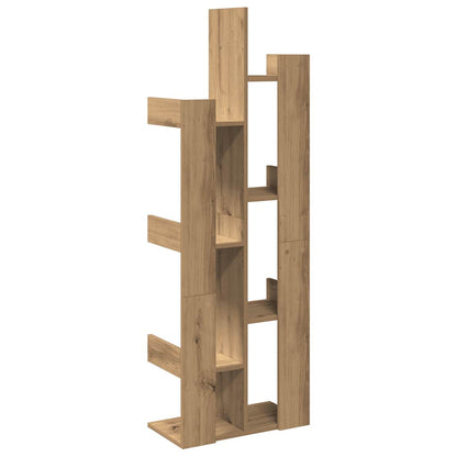 vidaXL Book Cabinet Artisan Oak 48x25,5x140 cm Engineered Wood 5