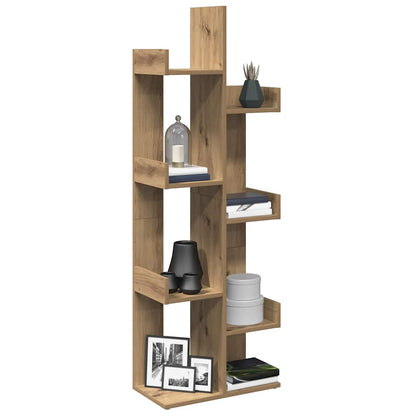 vidaXL Book Cabinet Artisan Oak 48x25,5x140 cm Engineered Wood 1