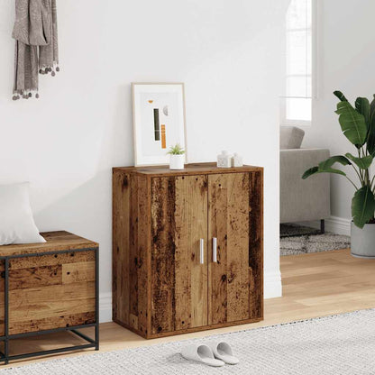 Shoe Cabinet Engineered Wood Width 60 cm Shoe Cabinet with Door Old wood 70 cm