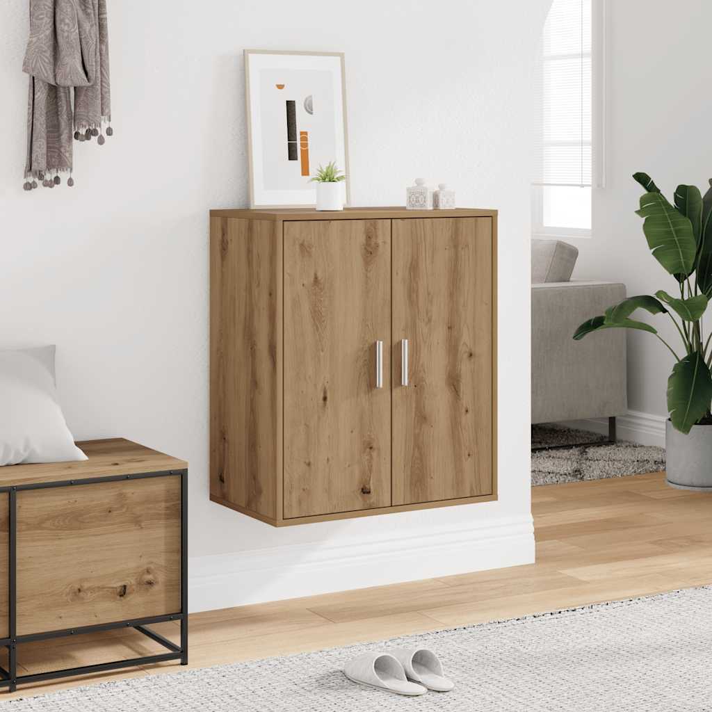 Shoe Cabinet Engineered Wood Width 60 cm Shoe Cabinet with Door Artisan oak 70 cm