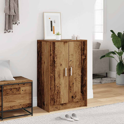 Shoe Cabinet Engineered Wood Width 60 cm Shoe Cabinet with Door Old wood 92 cm