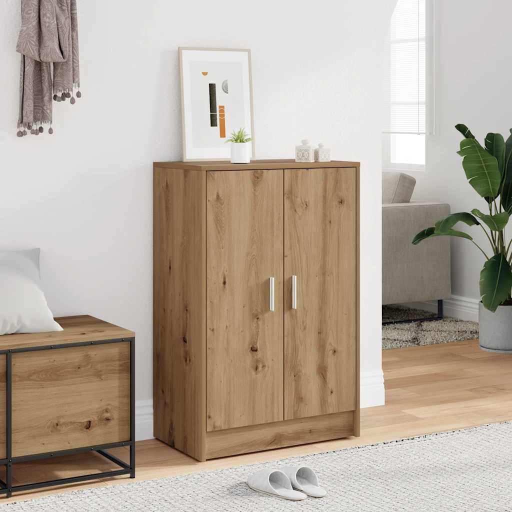 Shoe Cabinet Engineered Wood Width 60 cm Shoe Cabinet with Door Artisan oak 92 cm