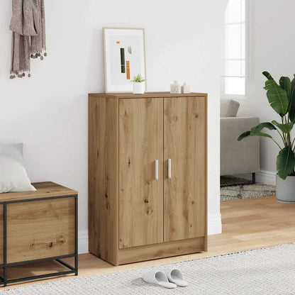 Shoe Cabinet Engineered Wood Width 60 cm Shoe Cabinet with Door Artisan oak 92 cm
