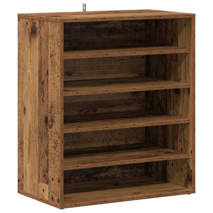 vidaXL Shoe Cabinet 60 x 35 x 70 cm Old Wood 20 kg per shelf 2