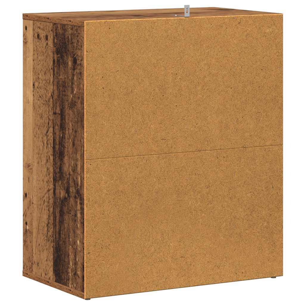 vidaXL Shoe Cabinet 60 x 35 x 70 cm Old Wood 20 kg per shelf 6