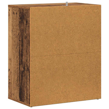 vidaXL Shoe Cabinet 60 x 35 x 70 cm Old Wood 20 kg per shelf 6