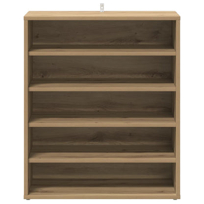 vidaXL Shoe Cabinet 60 x 35 x 70 cm Artisan Oak 5 shelves 5