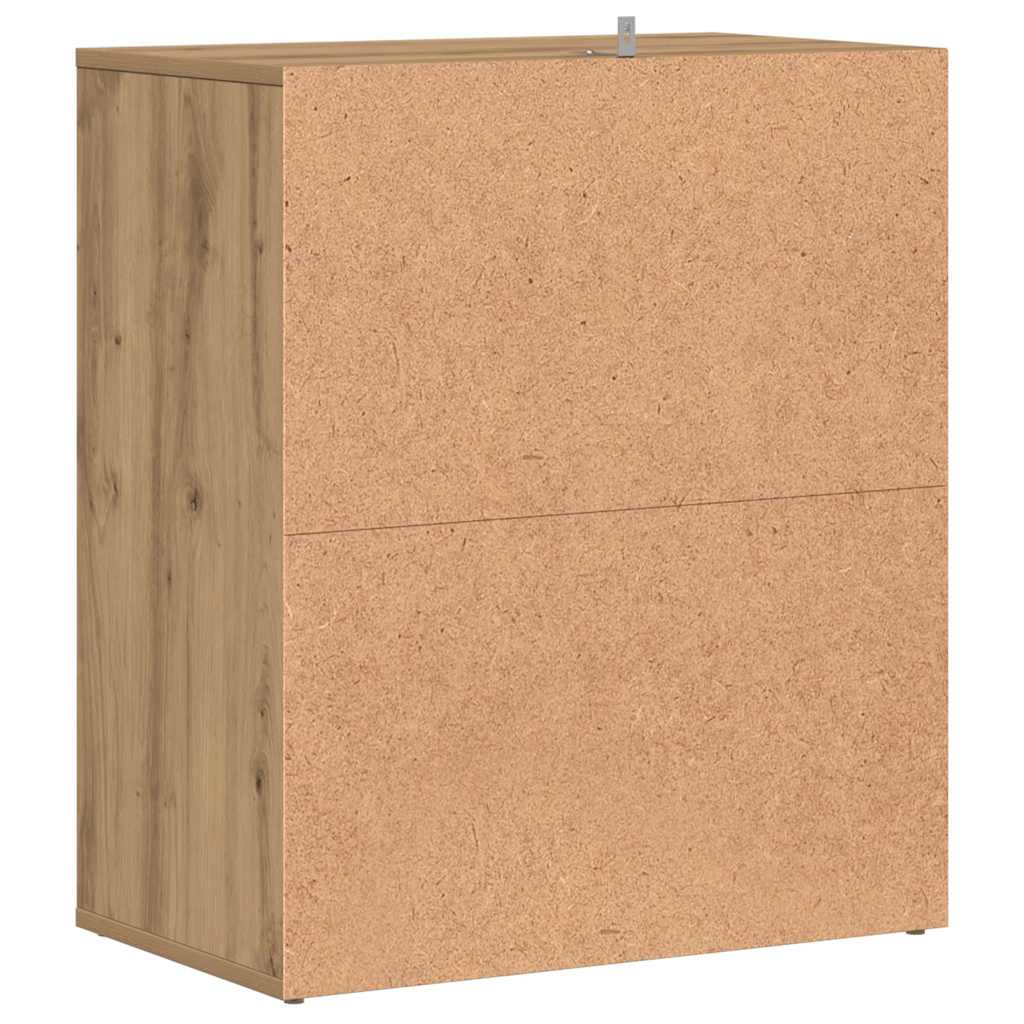 vidaXL Shoe Cabinet 60 x 35 x 70 cm Artisan Oak 5 shelves 6