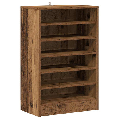 vidaXL Shoe Cabinet 60 x 35 x 92 cm Old Wood 2