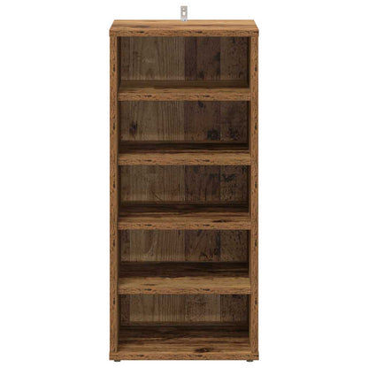 vidaXL Shoe Cabinet 32 x 35 x 70 cm Old Wood 4