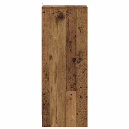 vidaXL Shoe Cabinet 32 x 35 x 92 cm Old Wood 6 shelves 6