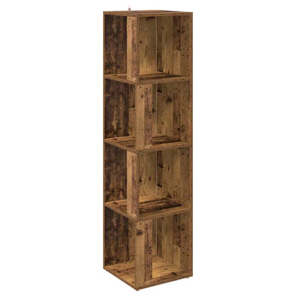 vidaXL Corner Cabinet Old Wood 33x33x132 cm Engineered Wood 2