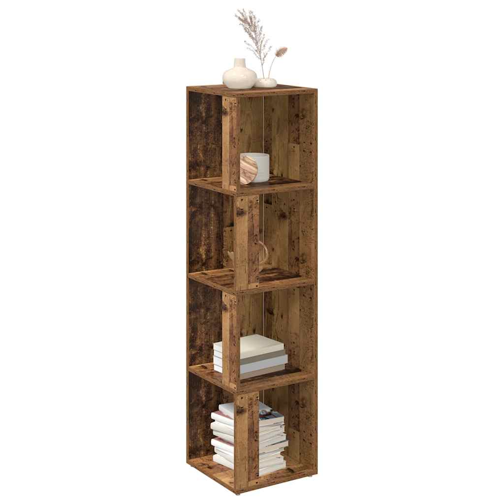 vidaXL Corner Cabinet Old Wood 33x33x132 cm Engineered Wood 3
