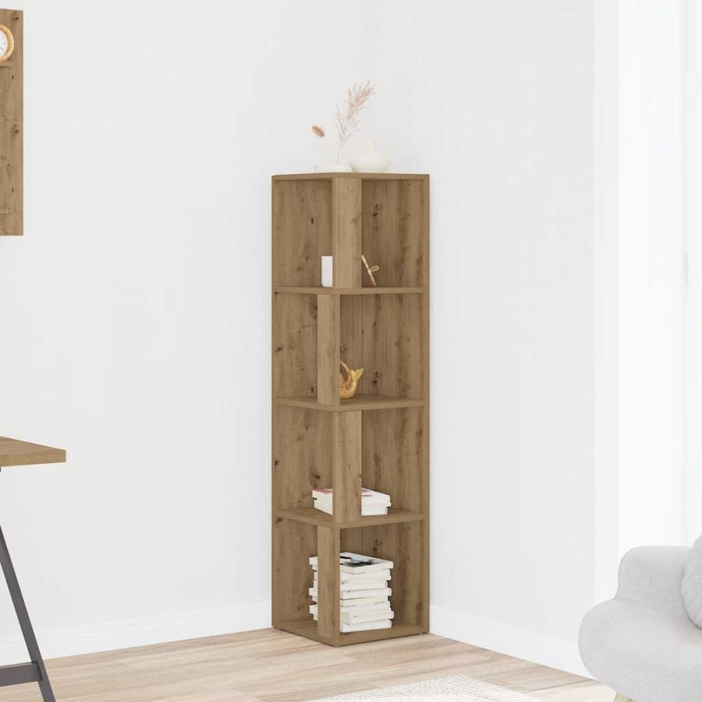 vidaXL Corner Cabinet Artisan Oak 33x33x132 cm Engineered Wood 1