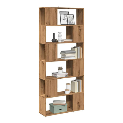 Book Cabinet Room Divider 80x24x186 cm Engineered Wood Artisan oak