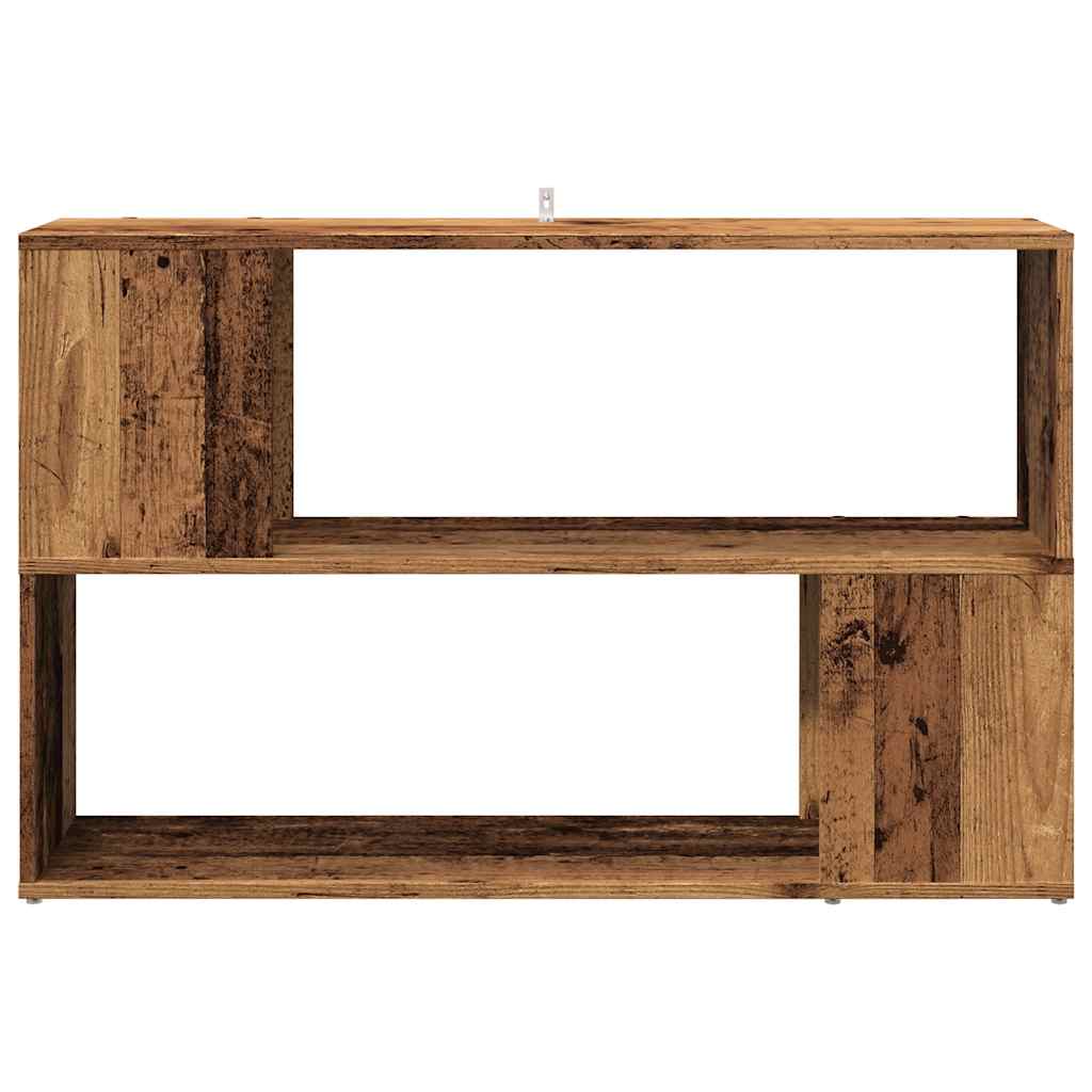 vidaXL Book Cabinet Old Wood 100x24x63 cm Engineered Wood 4