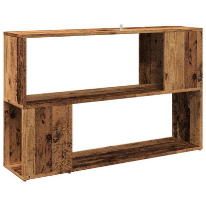 vidaXL Book Cabinet Old Wood 100x24x63 cm Engineered Wood 6
