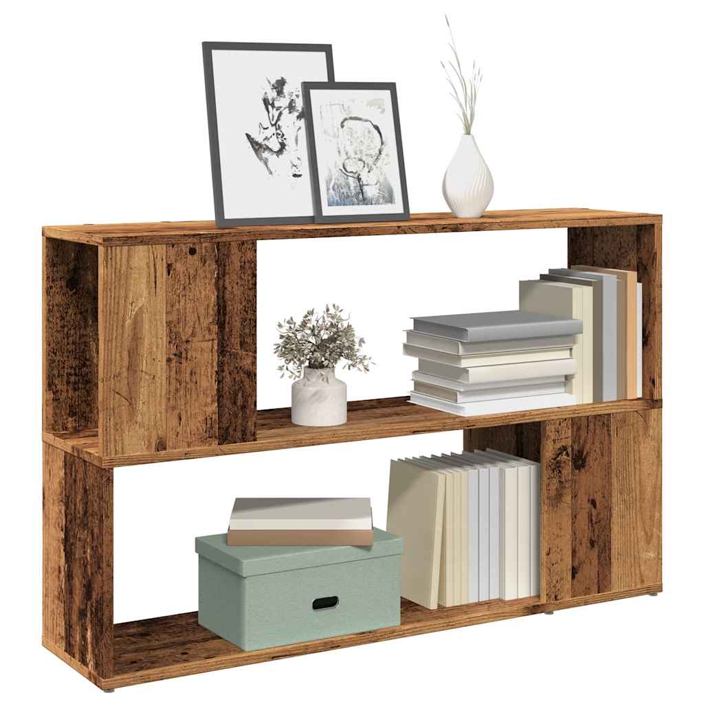 vidaXL Book Cabinet Old Wood 100x24x63 cm Engineered Wood 1