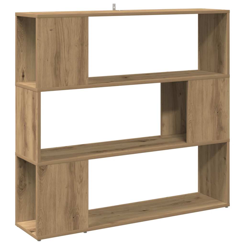 vidaXL Book Cabinet/Room Divider Artisan Oak 100x24x94 cm 2