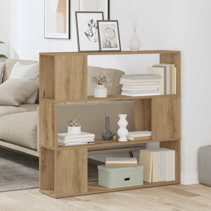 vidaXL Book Cabinet/Room Divider Artisan Oak 100x24x94 cm 3