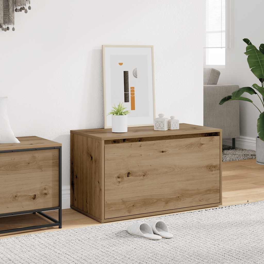 Hall Bench 80x40x45 cm Engineered Wood Artisan oak