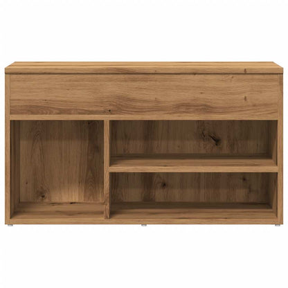 vidaXL Shoe Bench Artisan Oak 80x30x45 cm Engineered Wood 4