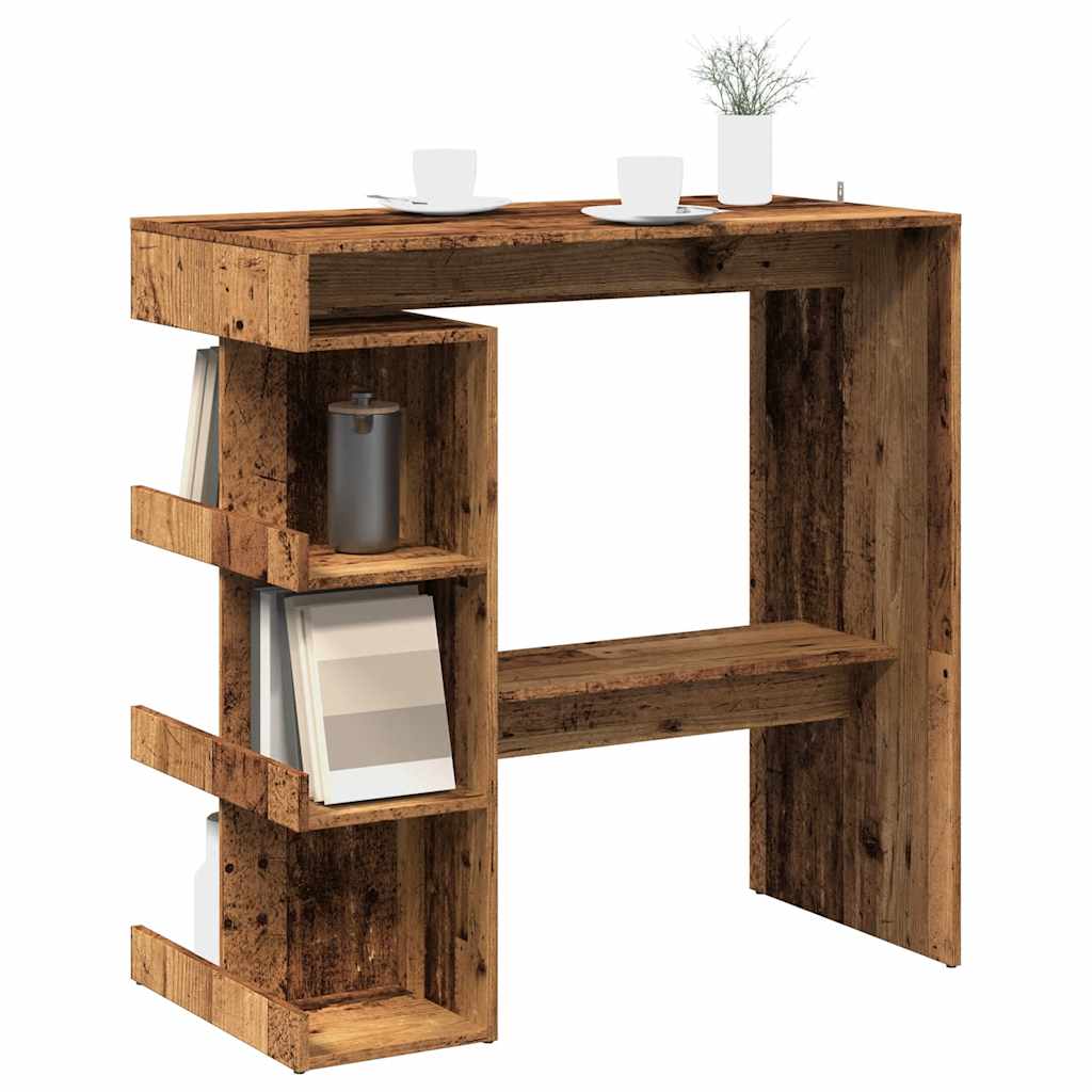 vidaXL Bar Table with Storage Rack 100x50x101.5 cm