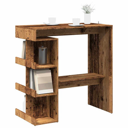 vidaXL Bar Table with Storage Rack 100x50x101.5 cm
