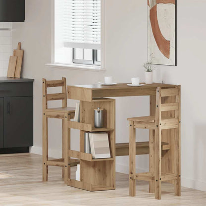vidaXL Bar Table with Storage Rack 100x50x101.5 cm