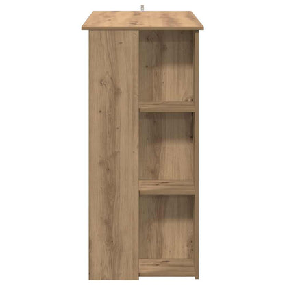 vidaXL Bar Table with Shelf Artisan Oak 102x50x103.5 cm Engineered Wood 5