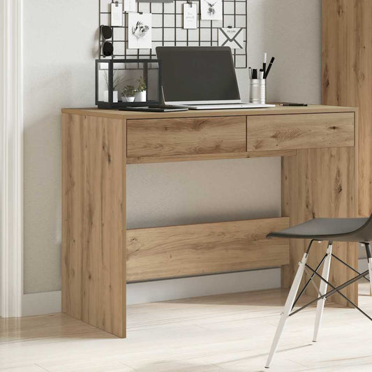 vidaXL Desk Artisan Oak 101x50x76,5 cm Engineered Wood 1