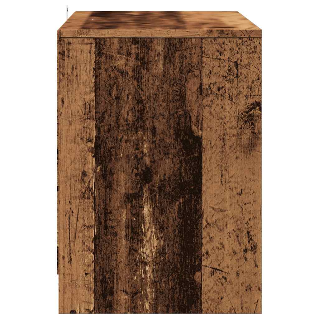 vidaXL TV Cabinet Old Wood 102x37.5x52.5 cm Engineered Wood 5