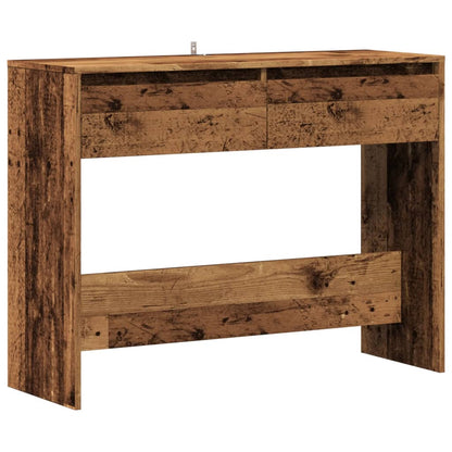 vidaXL Console Table Old Wood 100x35x76.5 cm Engineered Wood 2