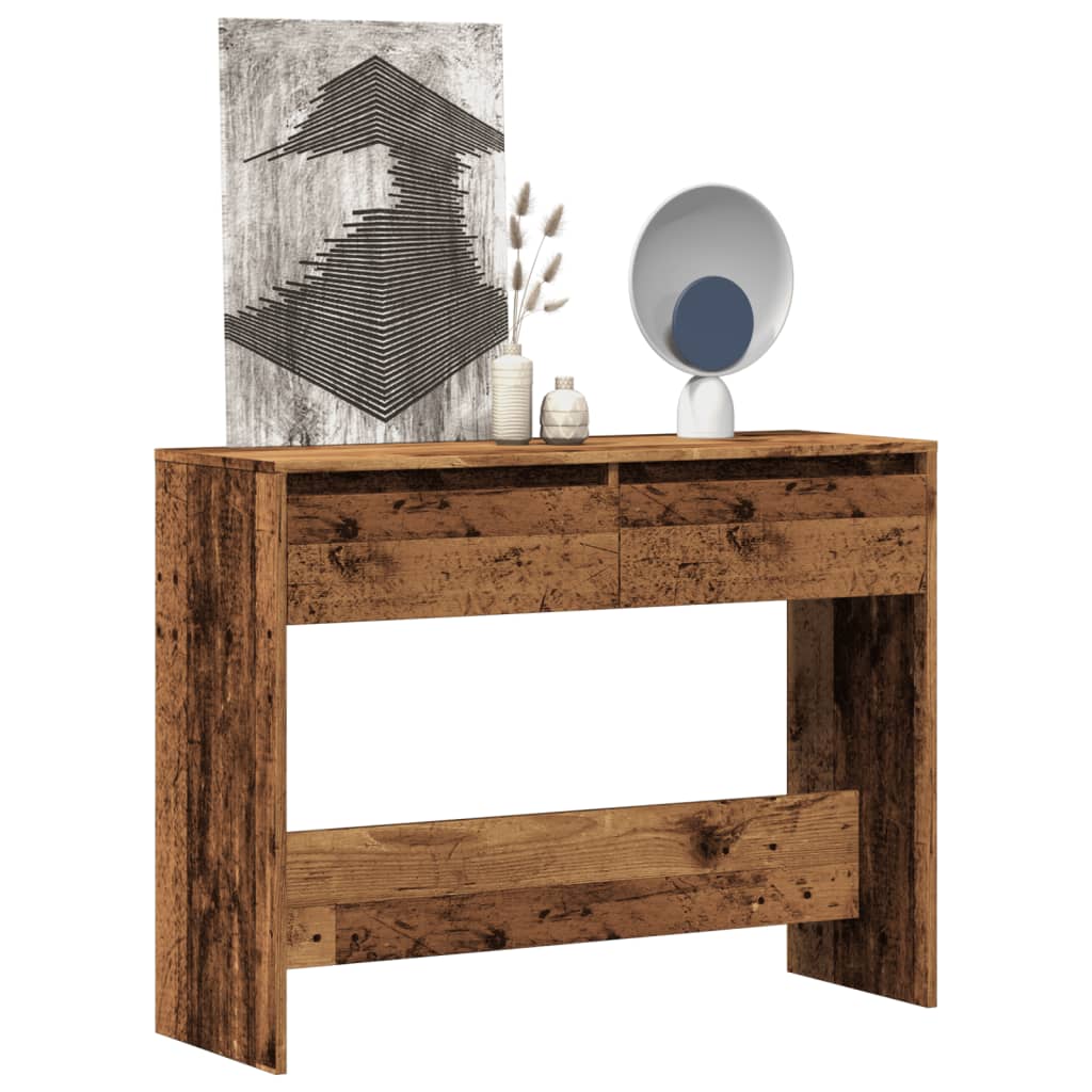 vidaXL Console Table Old Wood 100x35x76.5 cm Engineered Wood 1