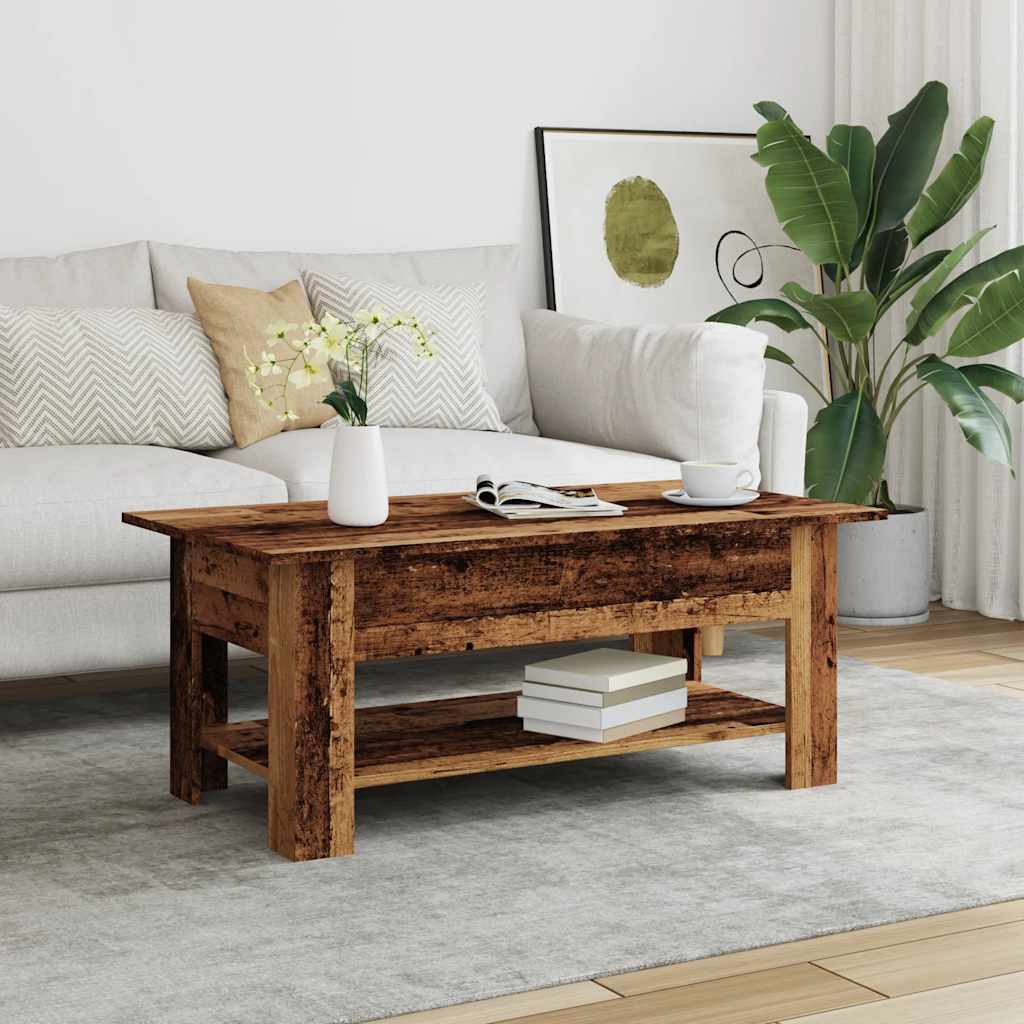 Coffee Table Engineered Wood Depth 55 cm Old wood