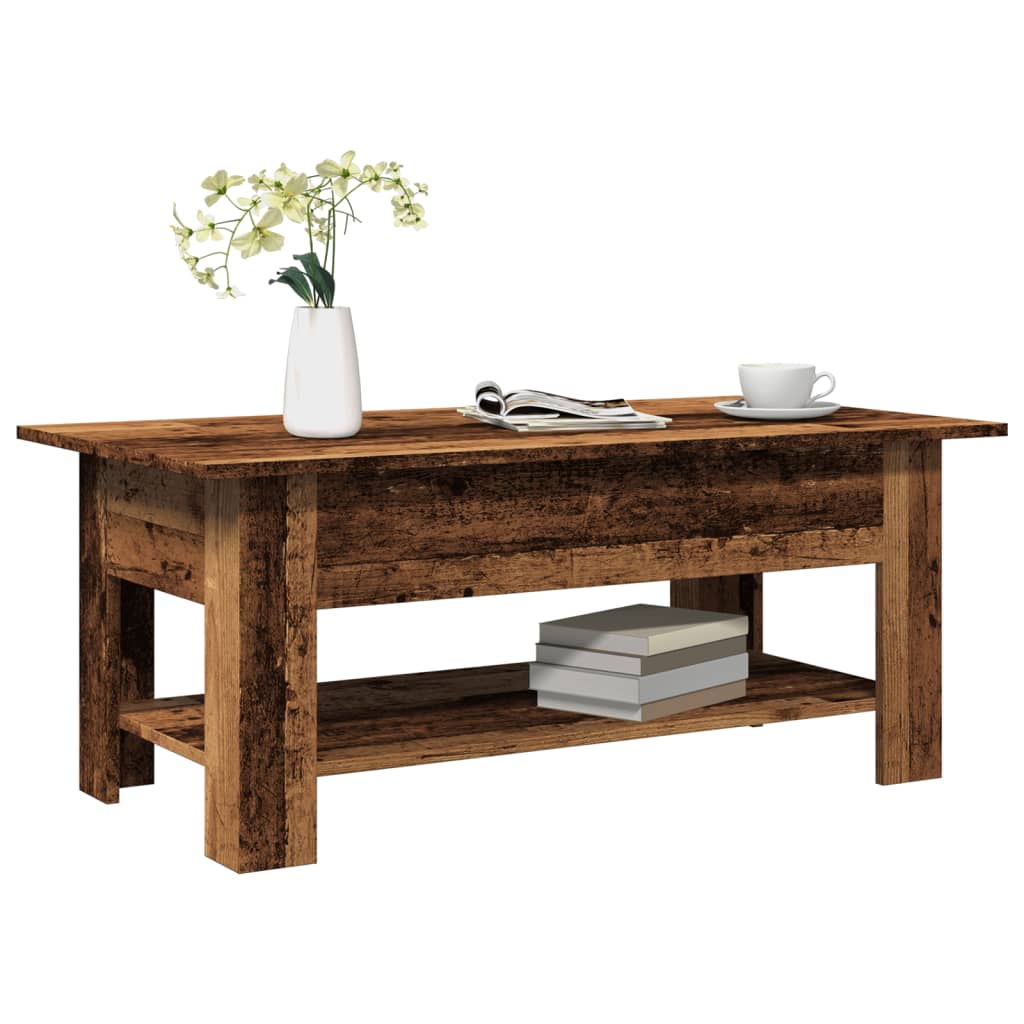 vidaXL Coffee Table Old Wood 102x55x42 cm Engineered Wood 1