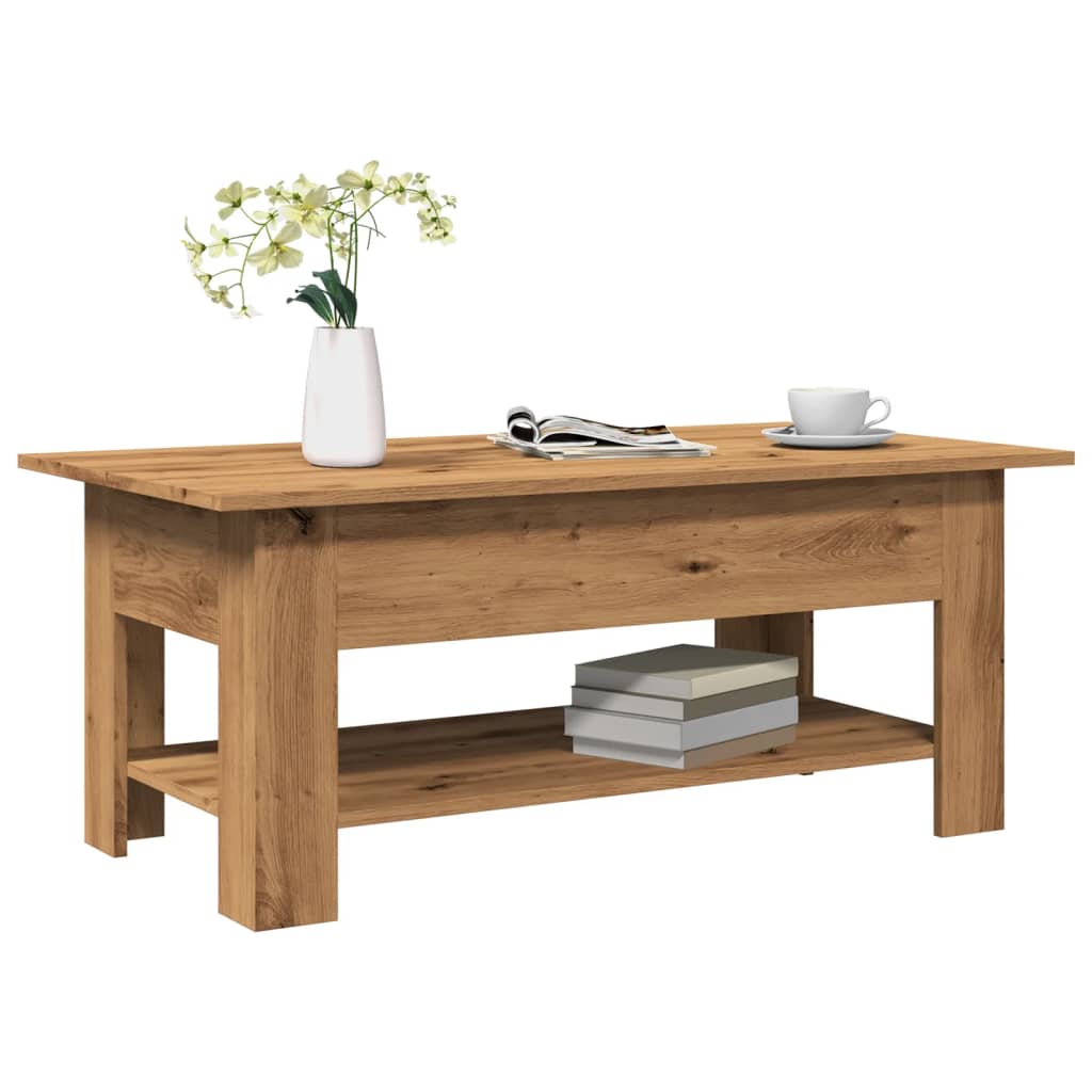 vidaXL Coffee Table Engineered Wood Depth 55 cm