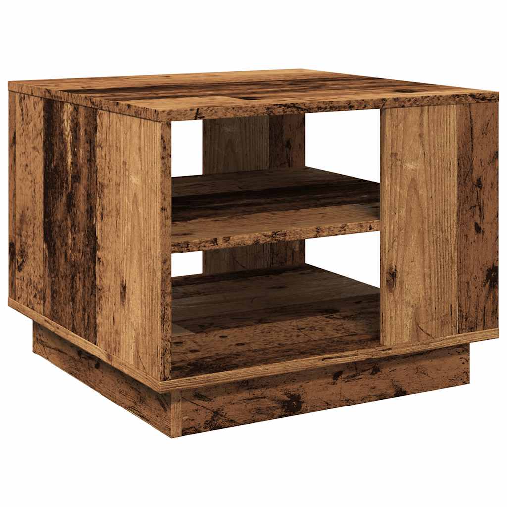 vidaXL Coffee Table Old Wood 55x55x42 cm Engineered Wood 2