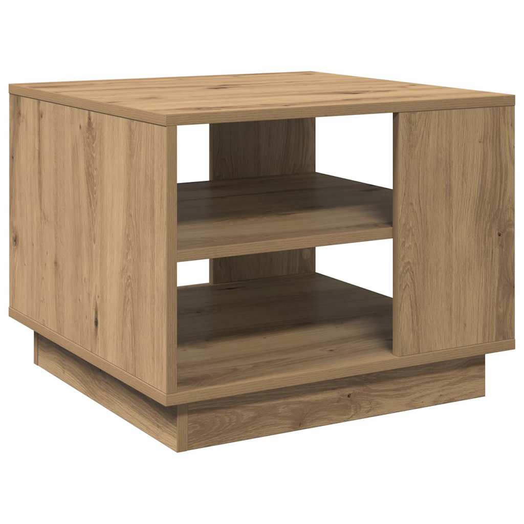 vidaXL Coffee Table Artisan Oak 55x55x42 cm Engineered Wood 2