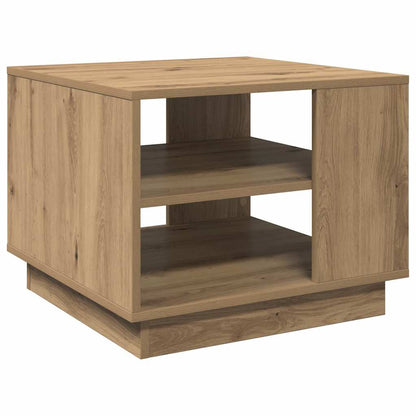 vidaXL Coffee Table Artisan Oak 55x55x42 cm Engineered Wood 2