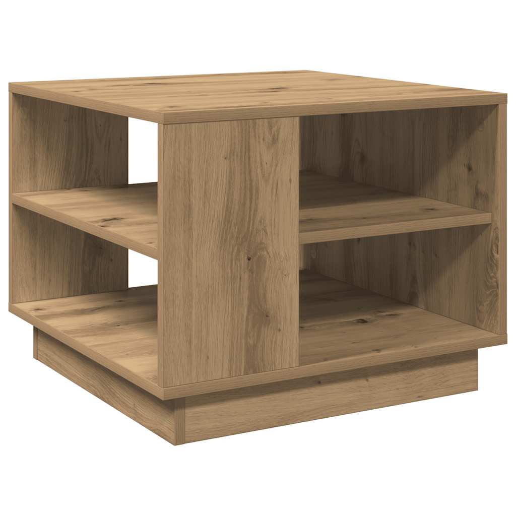 vidaXL Coffee Table Artisan Oak 55x55x42 cm Engineered Wood 5